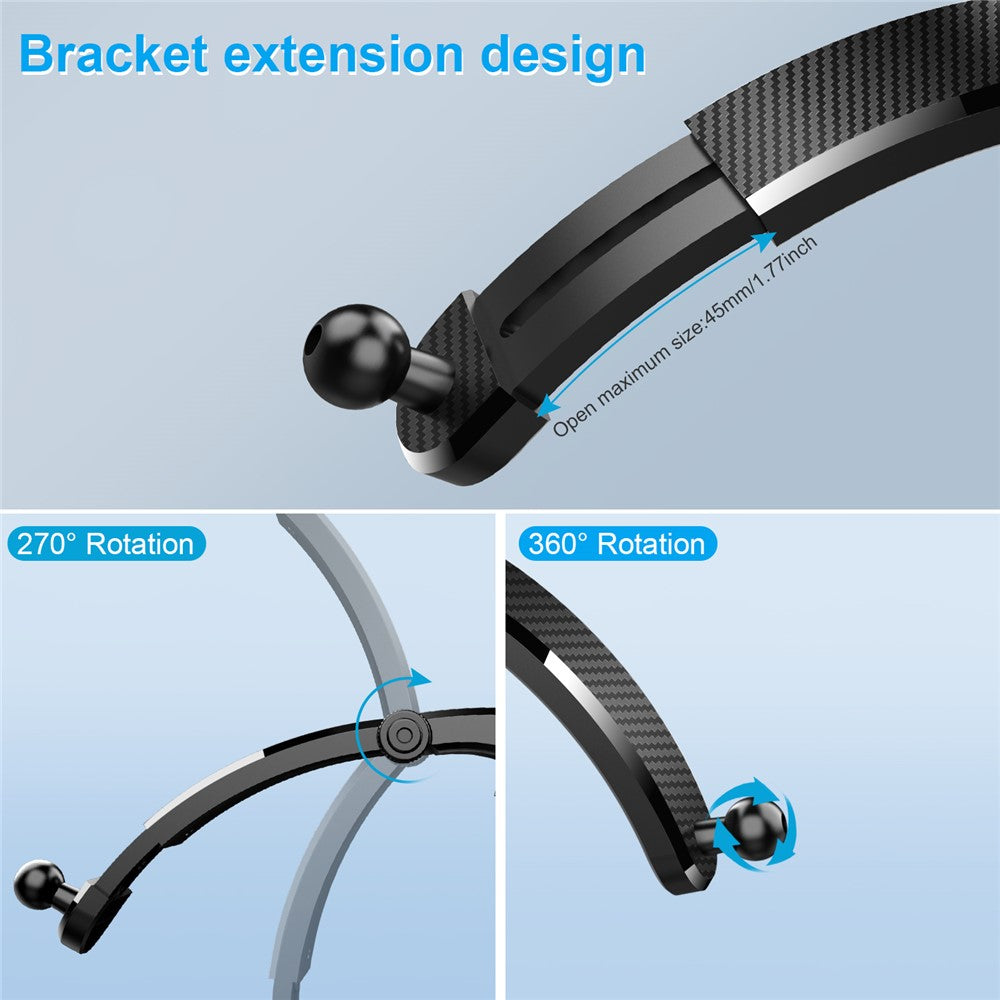 ML-190 Car Suction Cup Mount Extendable Rod Phone Holder 360 Degree Rotation Cellphone Stand