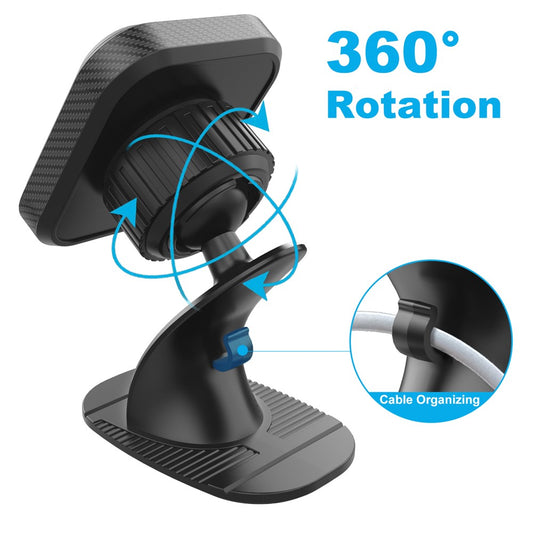 ML173 Magnetische Auto-Handyhalterung für das Armaturenbrett & Armaturenbrett – Mit Klebefuß & 360° drehbar