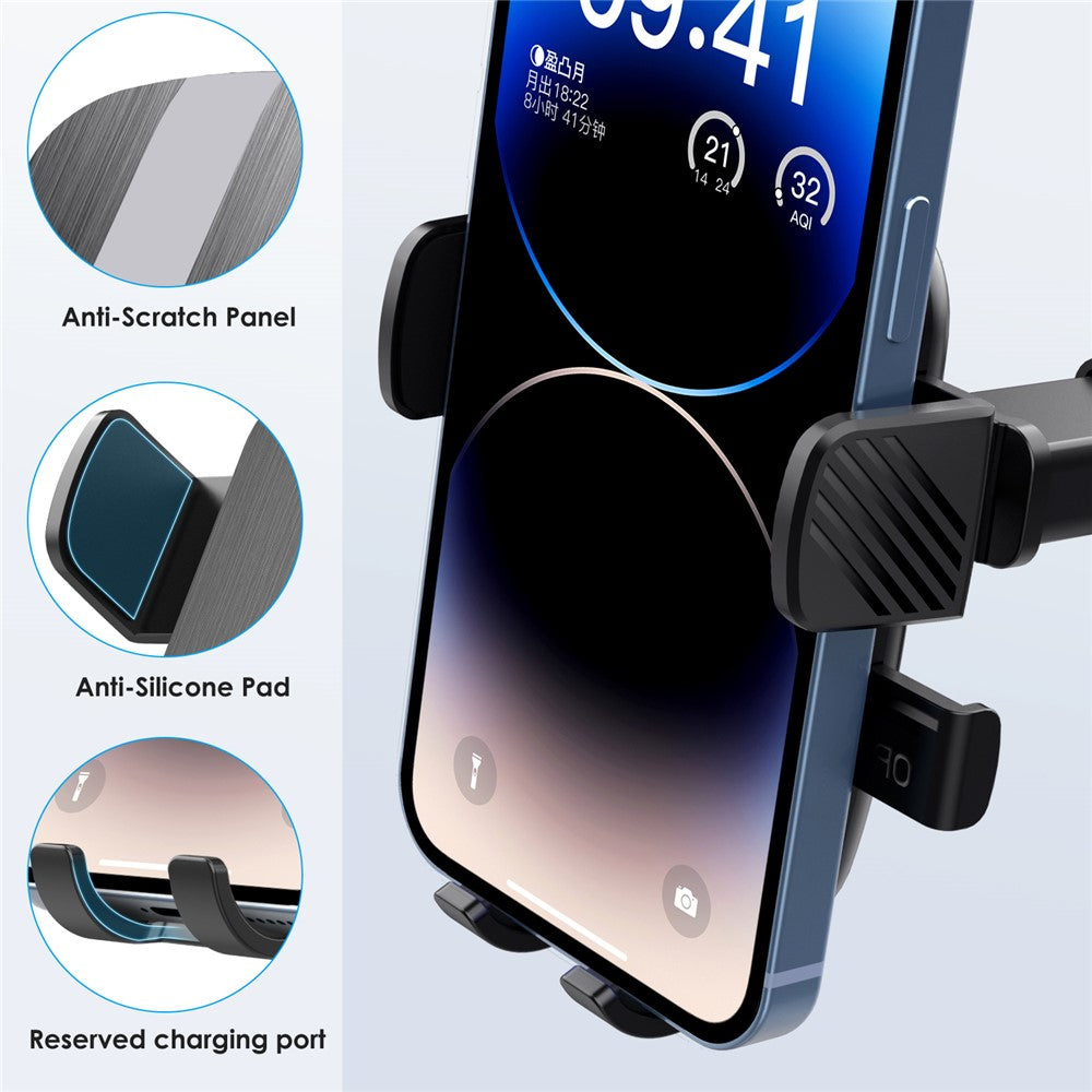 Auto-Handyhalterung – Mit 360°-Drehung, Saugnapfbasis & ausziehbarem Arm für Armaturenbrett/Windschutzscheibe