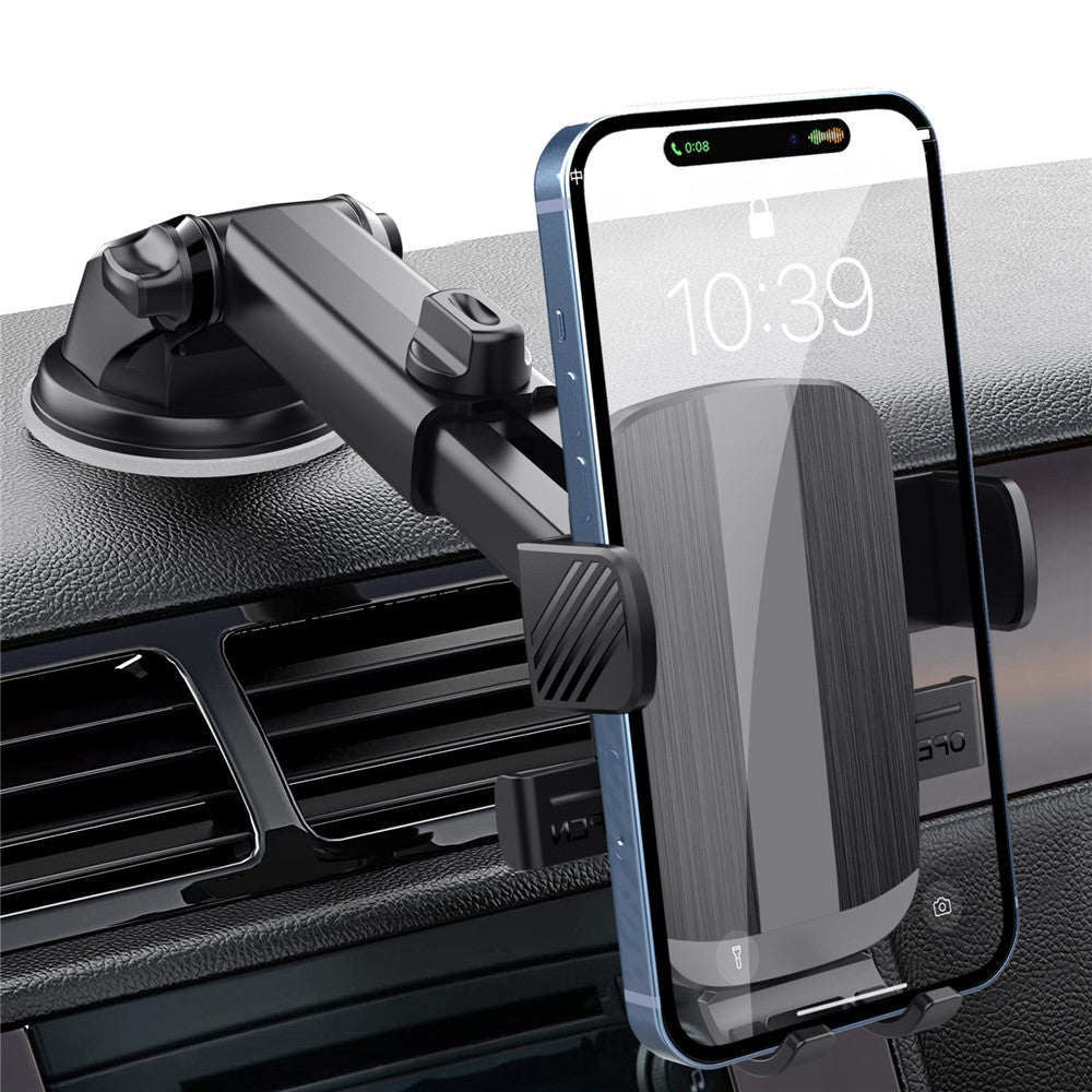 Auto-Handyhalterung – Mit 360°-Drehung, Saugnapfbasis & ausziehbarem Arm für Armaturenbrett/Windschutzscheibe