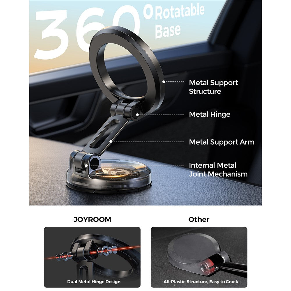 JOYROOM JR-ZS505 Magnetischer Faltbarer Auto-Handyhalter – 360° drehbar & Einhandbedienung