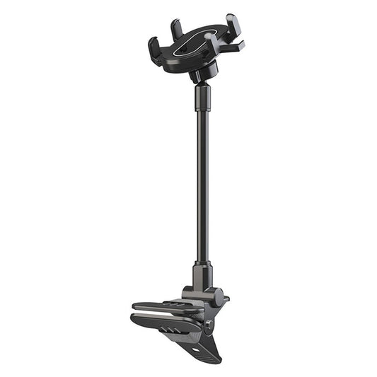 Stativ oder Selfie-Stick – X040 Universal Phone Holder Clamp Mount Bracket Telefonhalter Klemmhalterung für E-Gitarre, Bass, Ukulele, Live-Unterricht, Videoaufzeichnung