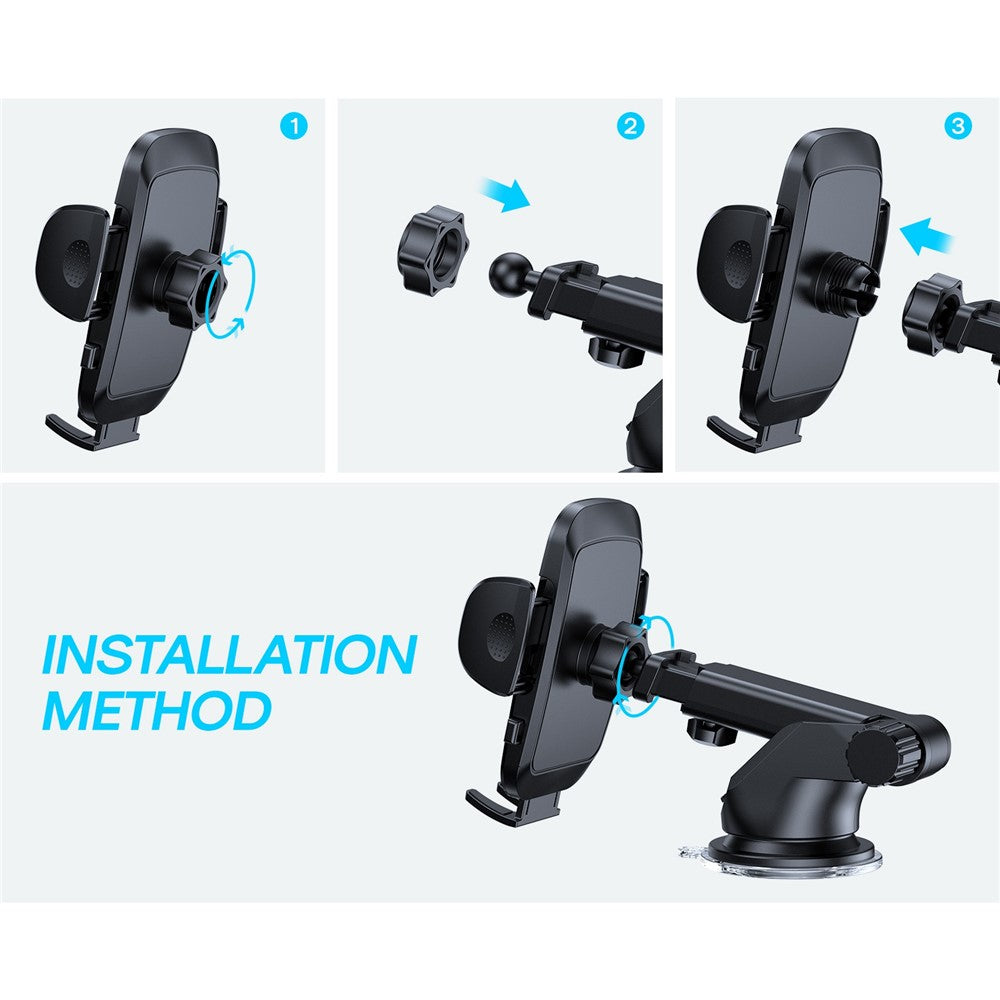 JOYROOM JR-ZS259 Car Dashboard Suction Cup Mount Bracket Holder for 4.7-6.9inch Mobile Phone