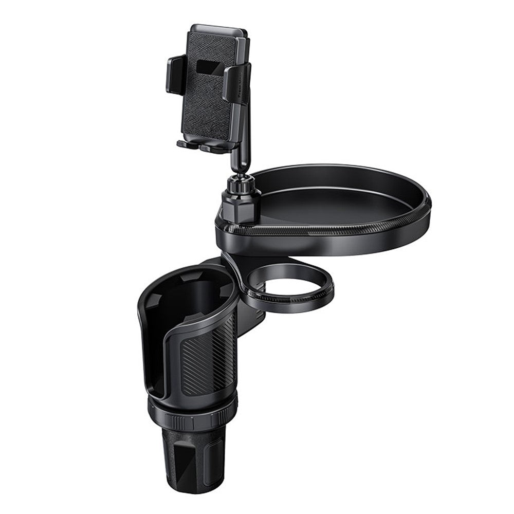 CP242 Car Cup Holder Expansion Tray Universal 4 in 1 Car Phone Holder Cup Holder Tray Stand