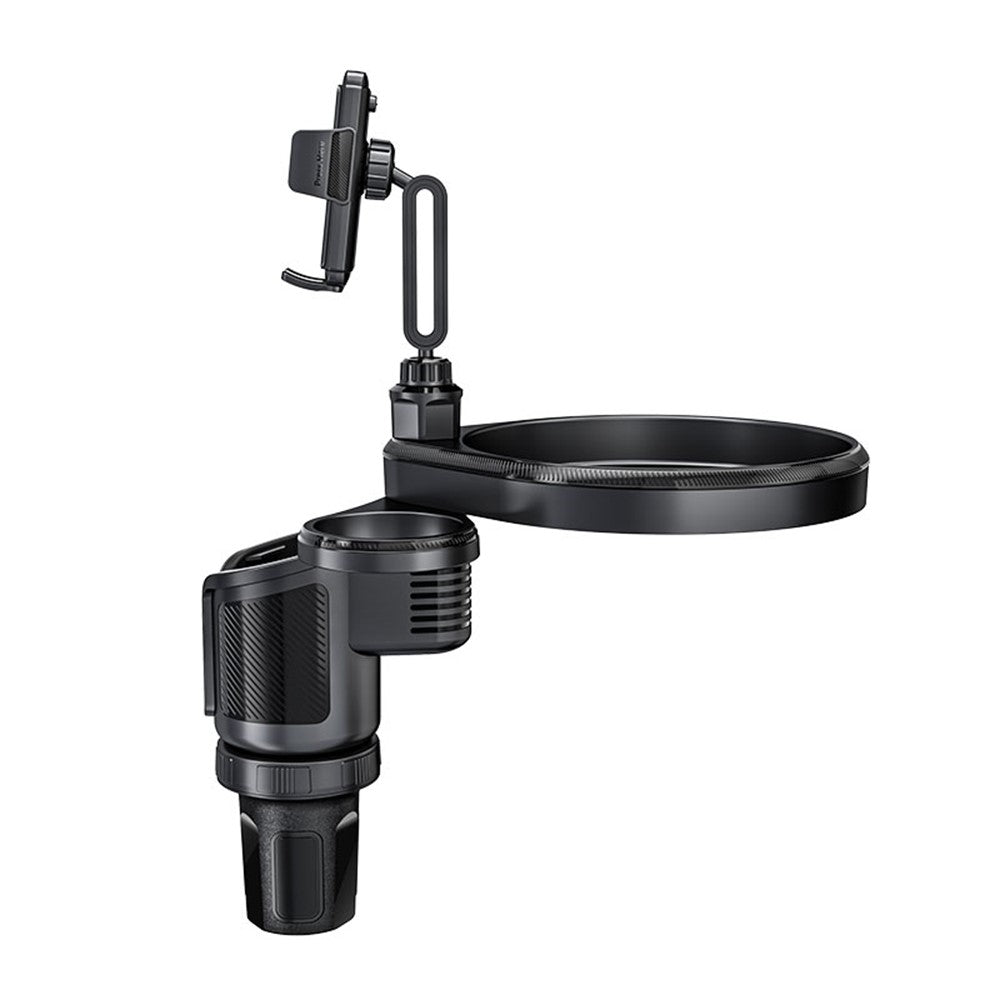 CP242 Car Cup Holder Expansion Tray Universal 4 in 1 Car Phone Holder Cup Holder Tray Stand