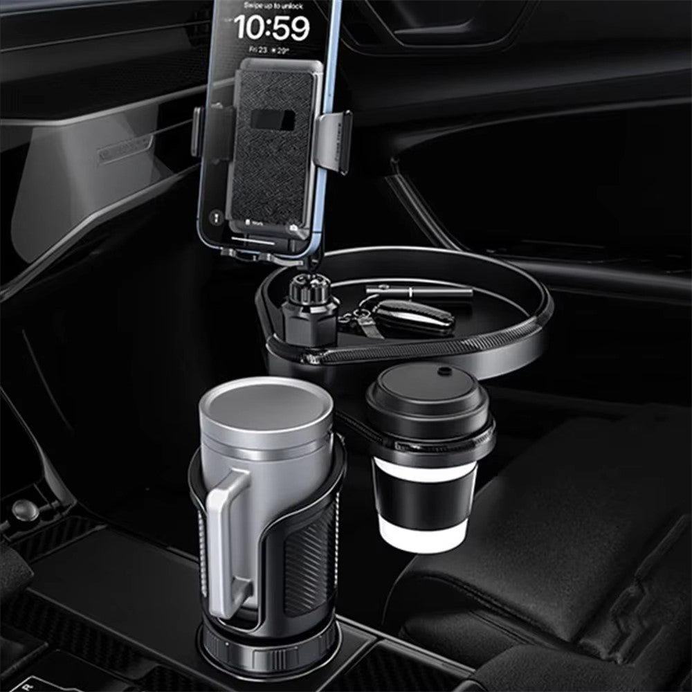CP242 Car Cup Holder Expansion Tray Universal 4 in 1 Car Phone Holder Cup Holder Tray Stand
