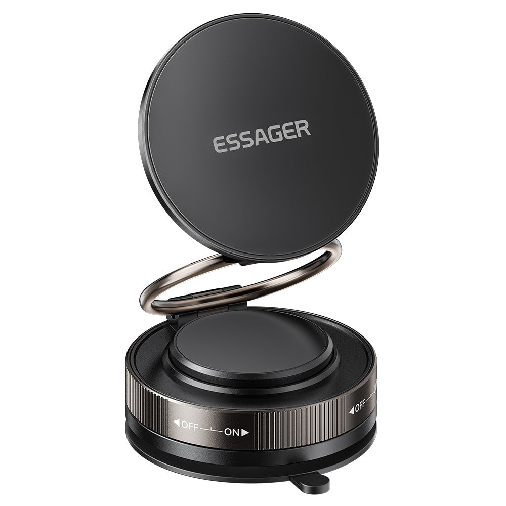 ESSAGER ES-ZJ35 Magnetische Auto-Handyhalterung – Mit 360°-Drehung und Saugnapf für das Armaturenbrett