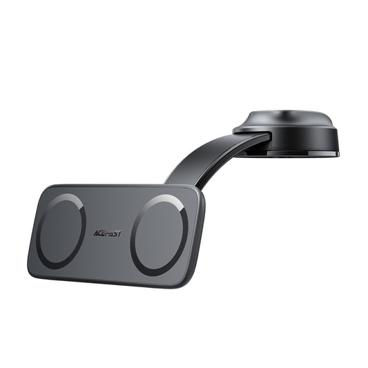 Auto-Handyhalterung – ACEFAST D60 Mittelkonsole Dual Magnetische Autotelefonhalterung 360° Winkeleinstellung Autotelefonhalter