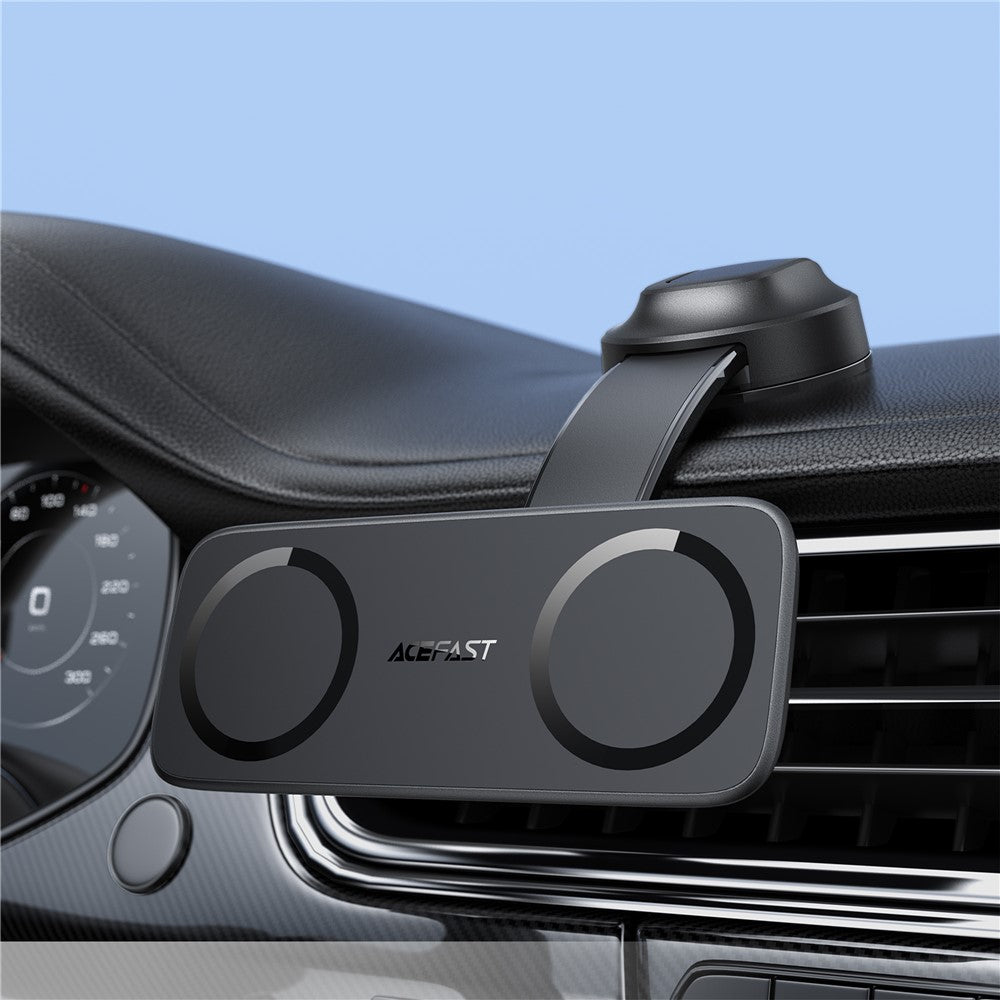 ACEFAST D60 Center Console Dual Magnetic Car Phone Mount 360° Angle Adjustment Car Phone Holder