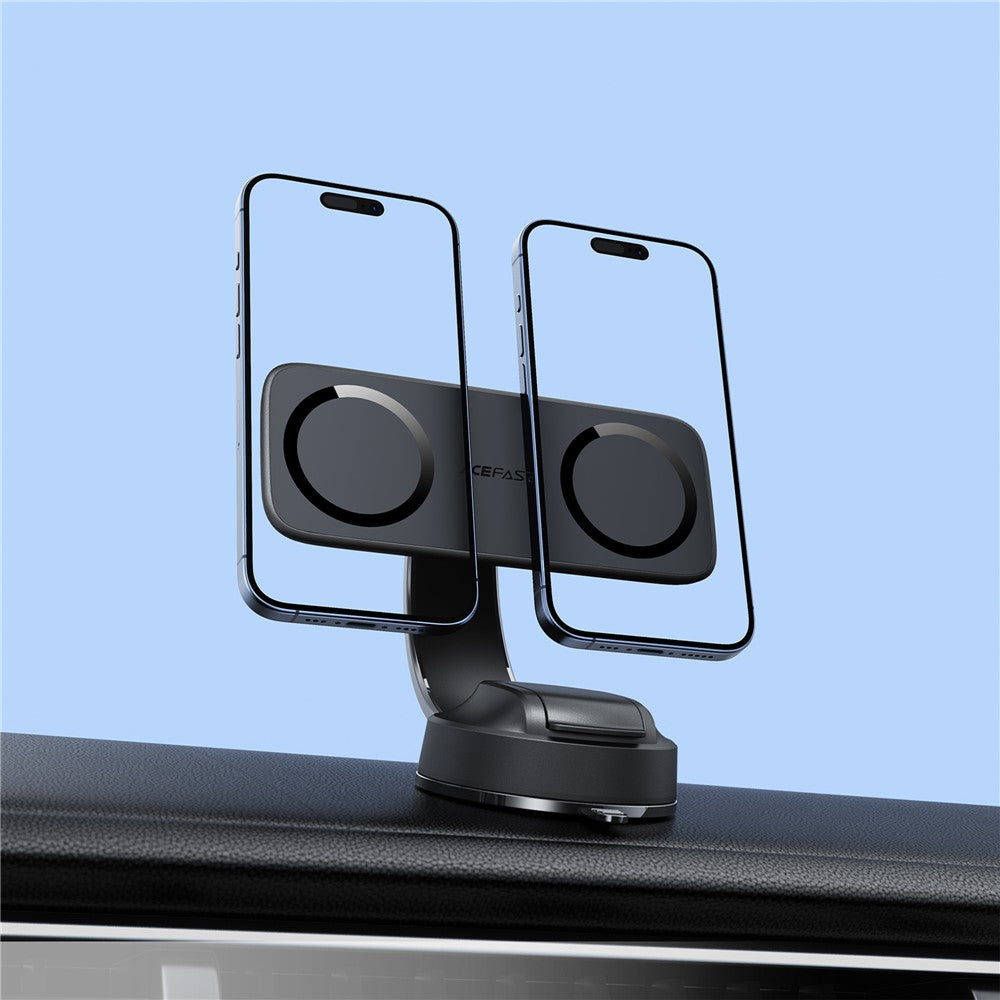 ACEFAST D60 Center Console Dual Magnetic Car Phone Mount 360° Angle Adjustment Car Phone Holder