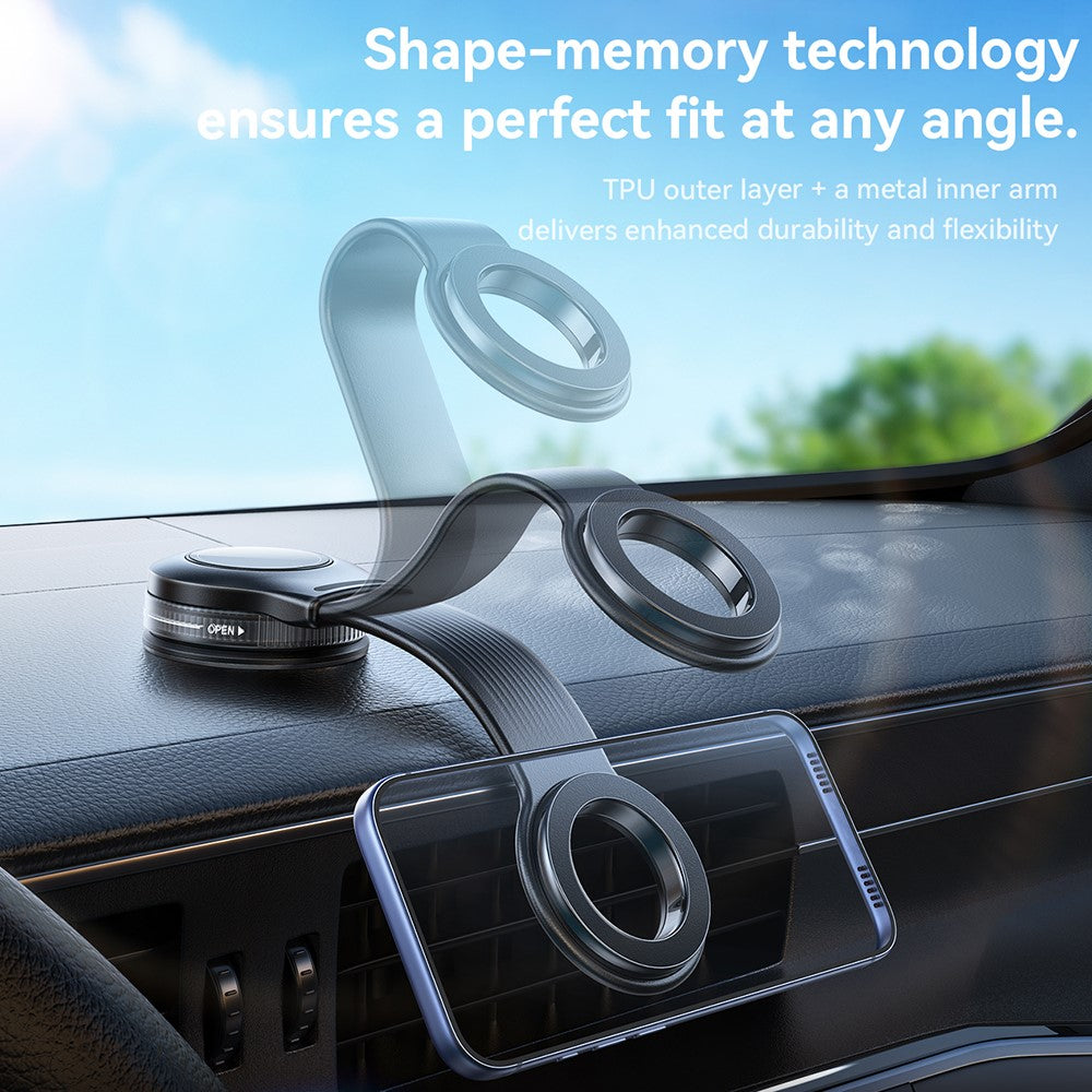 JOYROOM JR-ZS518 Bendable Magnetic Phone Holder Flexible Arm Car Phone Mount for Dashboard Windshield