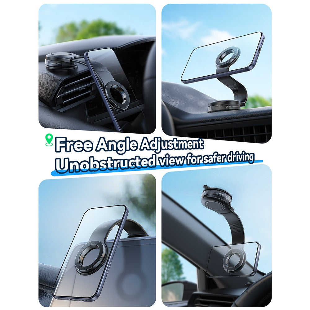 JOYROOM JR-ZS518 Bendable Magnetic Phone Holder Flexible Arm Car Phone Mount for Dashboard Windshield