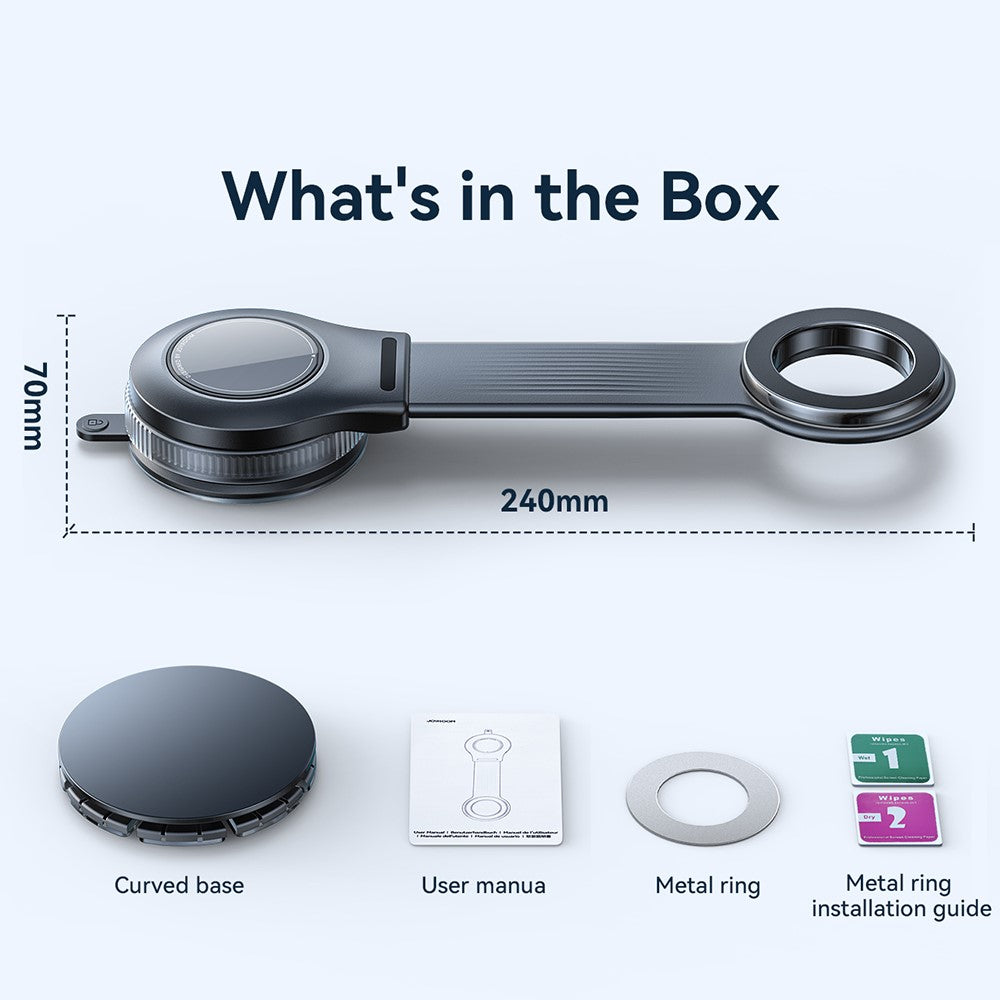 JOYROOM JR-ZS518 Bendable Magnetic Phone Holder Flexible Arm Car Phone Mount for Dashboard Windshield