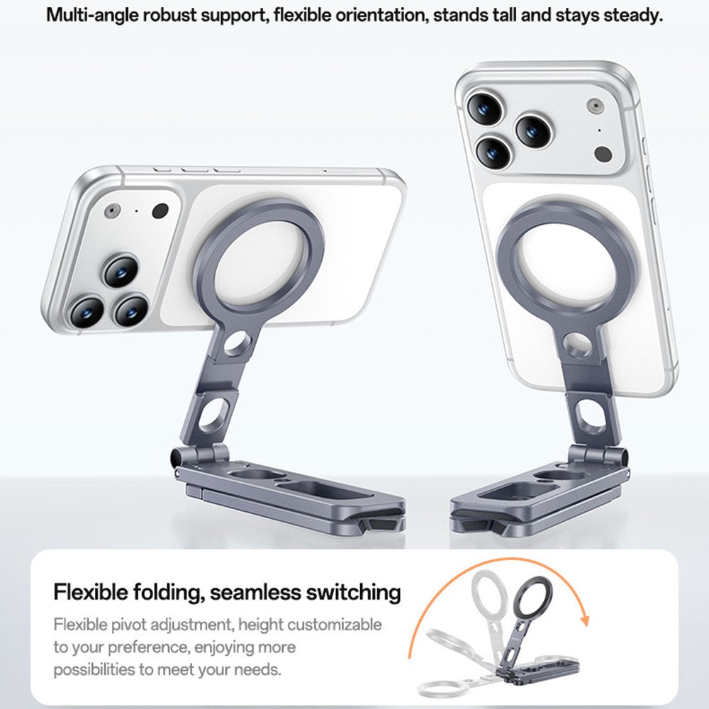 YESIDO C231 Folding Tripod Stand Aluminum Alloy Portable Magnetic Phone Desktop Support Selfie Stick