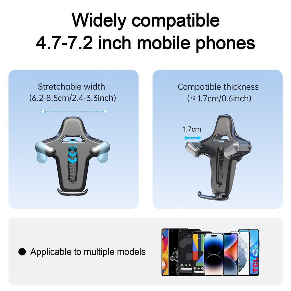 X034 Gooseneck Car Phone Mount Suction Cup Windshield Dashboard Holder Flexible Long Arm 360 Degree Adjustable Mobile Holder for 4.7-7.2 Inch Phones