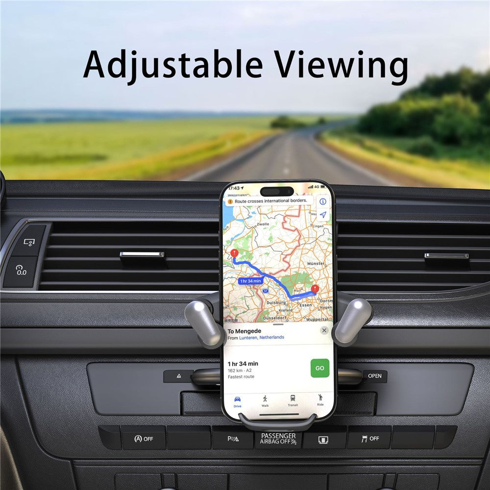 Car Phone Holder CD Slot Mount 360 Degree Rotating Y-Shape Design Universal Car Phone Stand