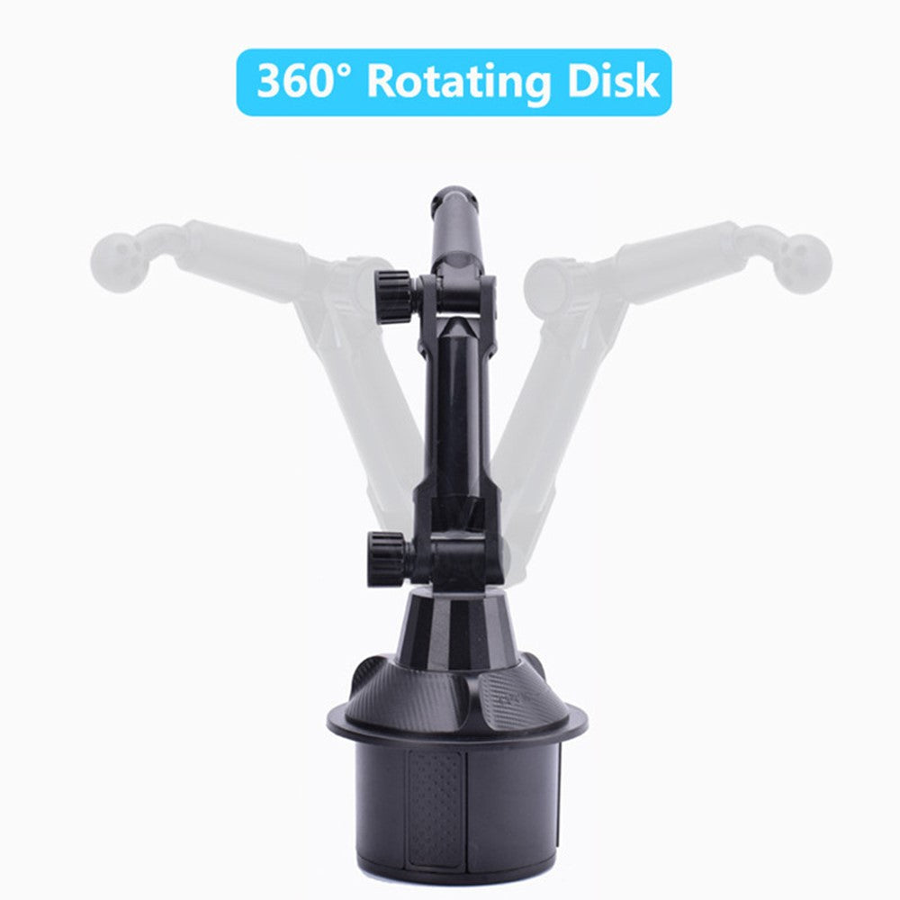 Universal Car Cup Holder Mount Adjustable Cellphone Stand 360 Degrees Rotation Phone Bracket