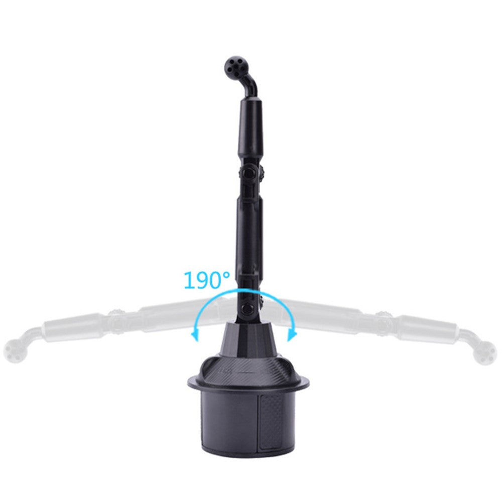Universal Car Cup Holder Mount Adjustable Cellphone Stand 360 Degrees Rotation Phone Bracket