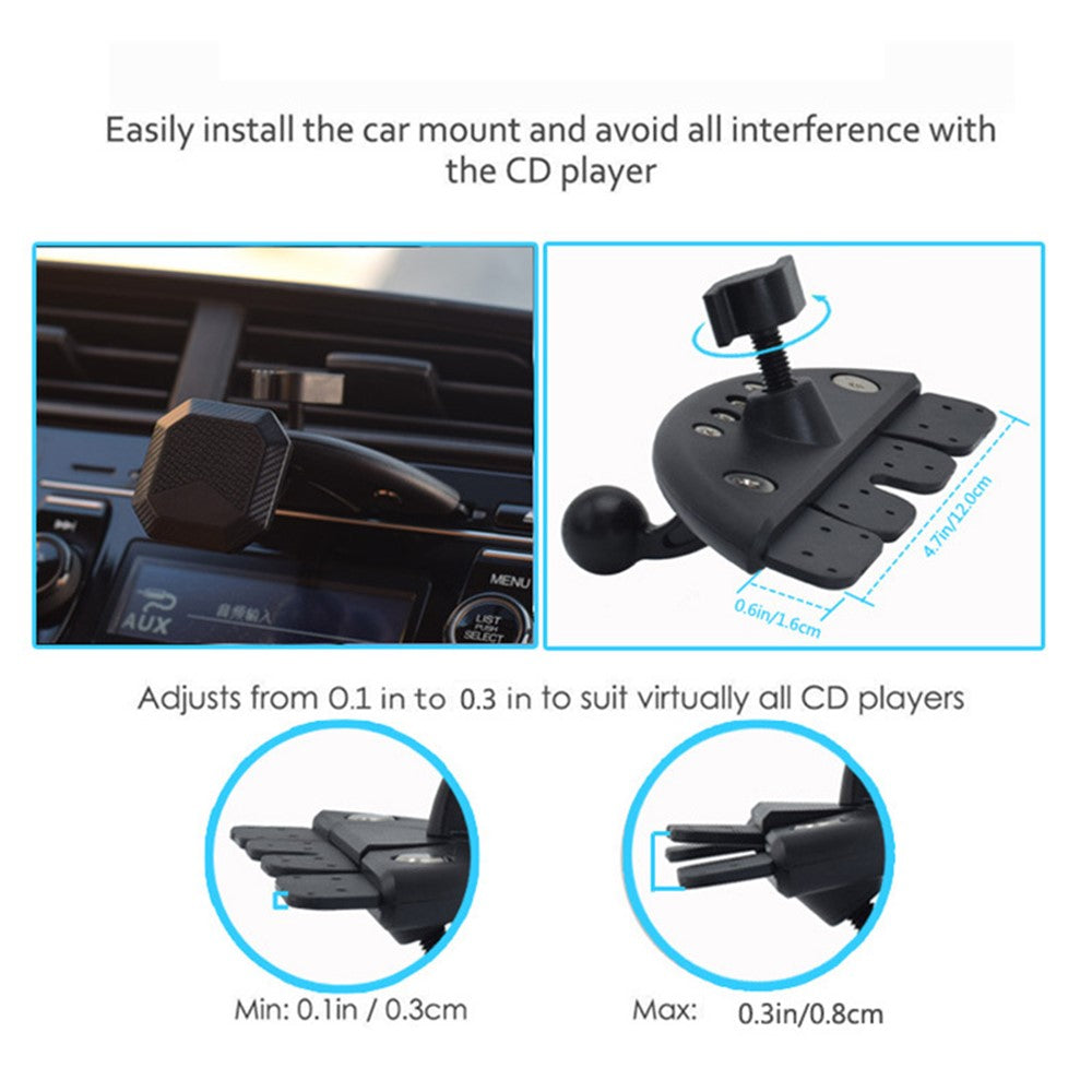 Magnetische Auto-Handyhalterung für CD-Schlitz – 360 Grad drehbar