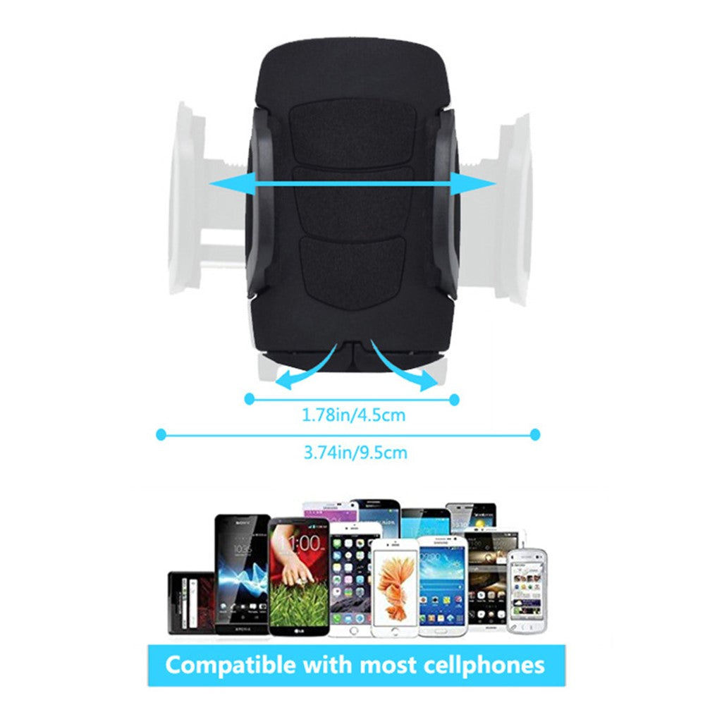 Universal Auto Car CD Slot Phone Mount for Driving Navigation 360-Degree Rotating Cell Phone Holder with Adjustable Clip