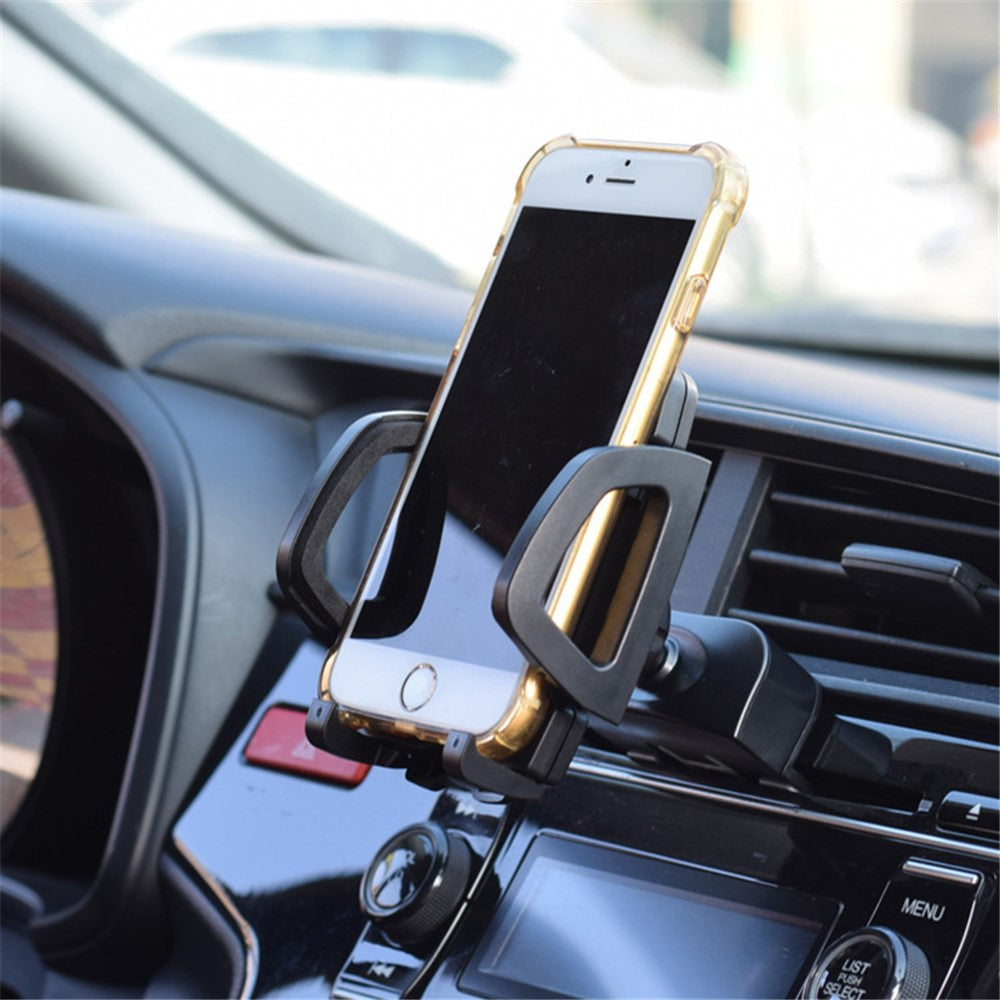 Universal Auto Car CD Slot Phone Mount for Driving Navigation 360-Degree Rotating Cell Phone Holder with Adjustable Clip
