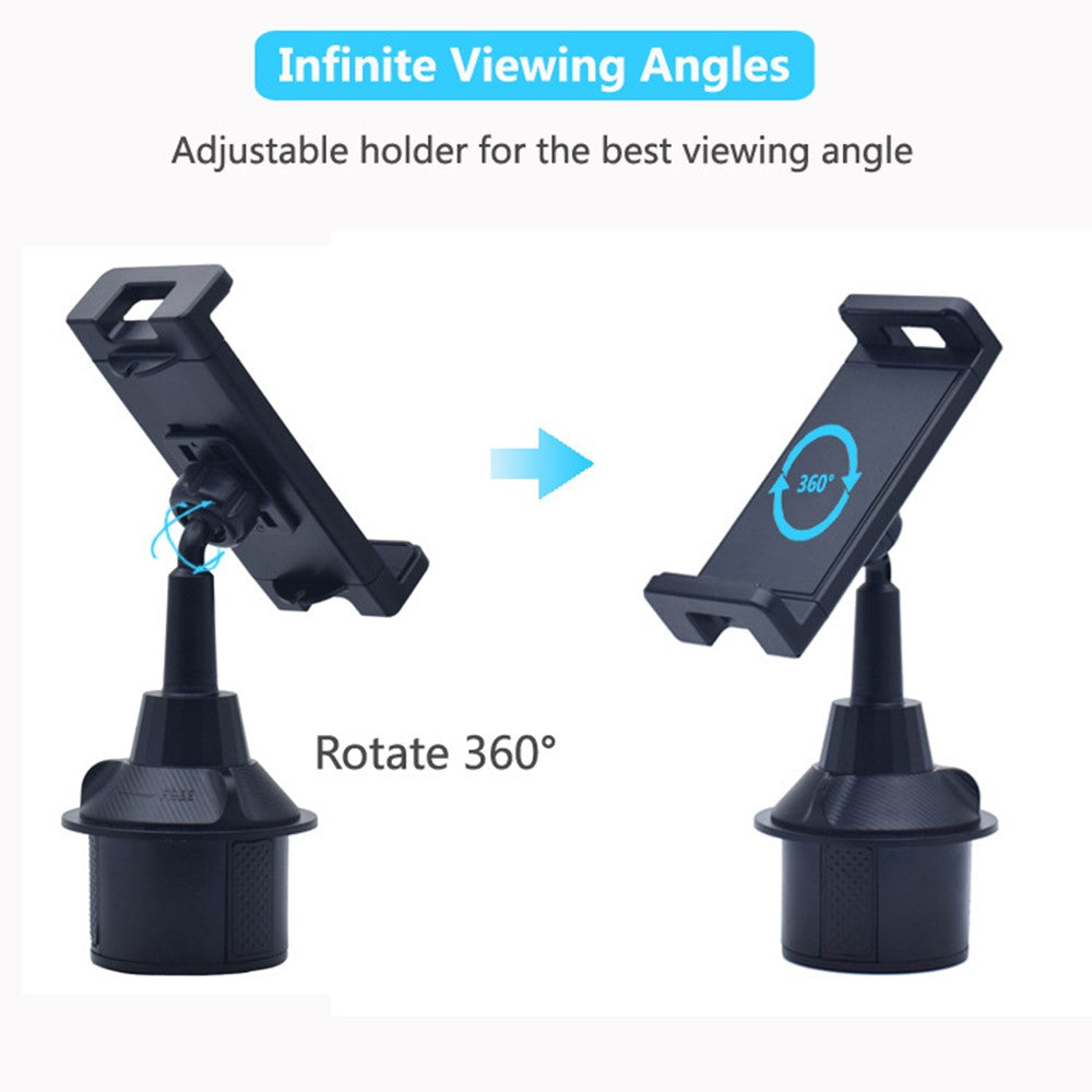 Auto-Handyhalterung als Getränkehalter – 360° drehbar & Verstellbar für Tablets & Handys