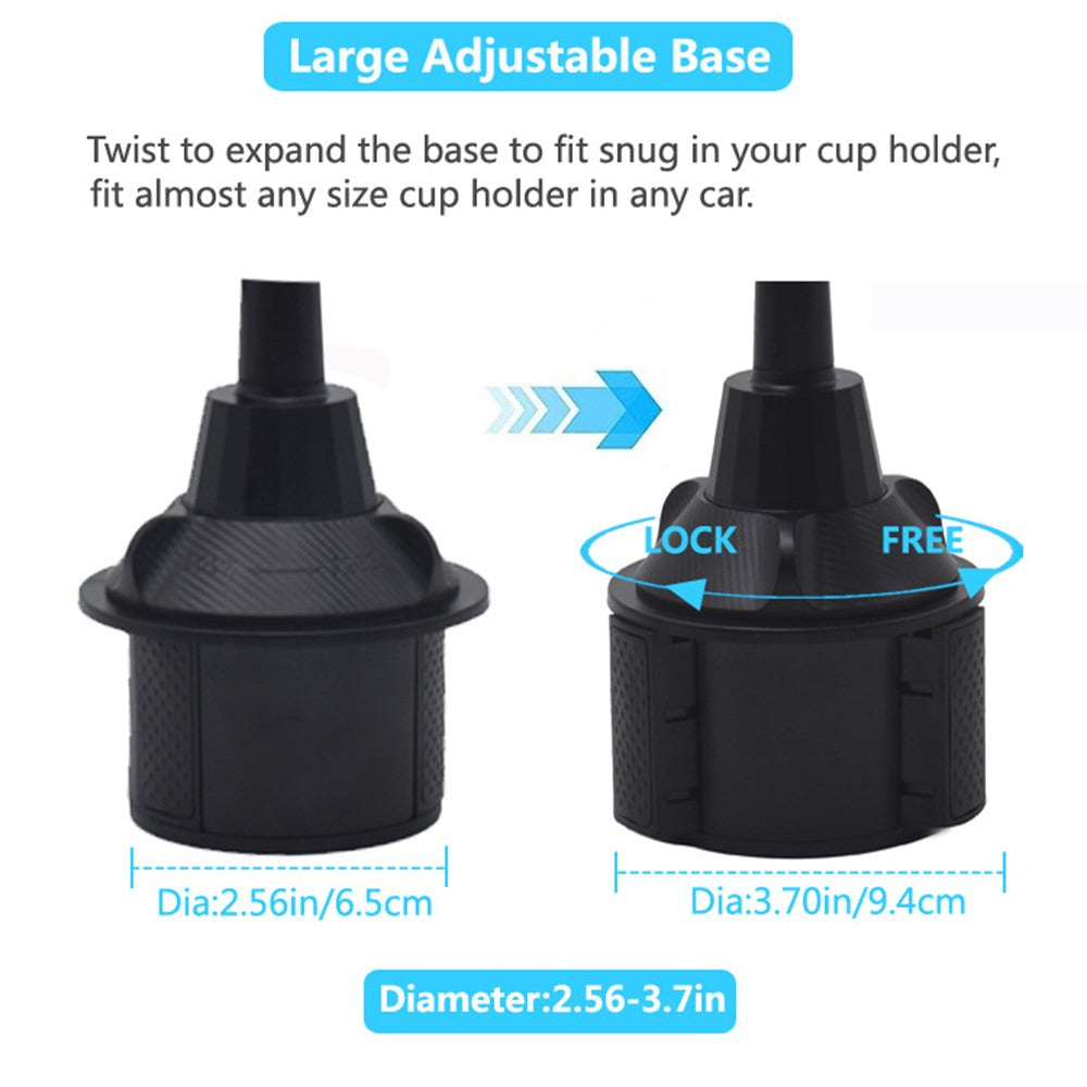Auto-Handyhalterung als Getränkehalter – 360° drehbar & Verstellbar für Tablets & Handys