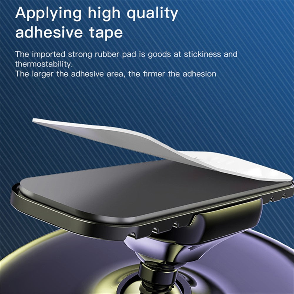 YESIDO C126 For iPhone 12 / 13 / 14 Zinc Alloy Car Magnetic Phone Holder 720 Degree Rotation Adhesive Bracket