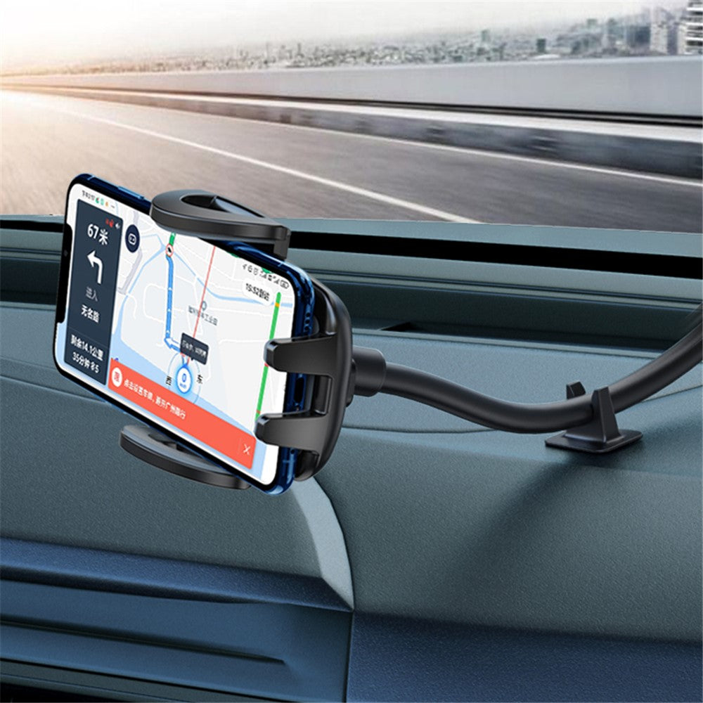 YESIDO C108 40cm Car Bendable Arm Smartphone Bracket Windshield Sucker Mount Cell Phone Holder with Mini Support