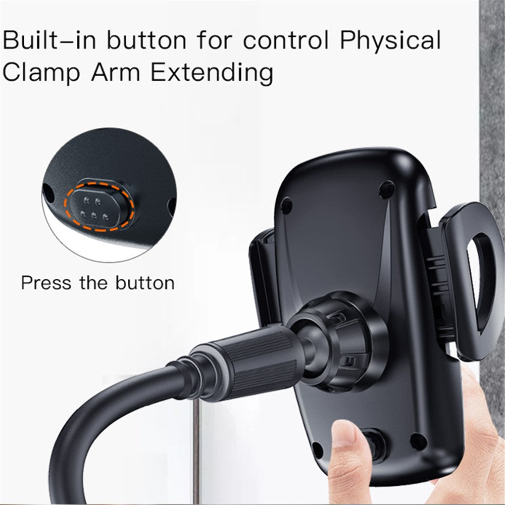 Auto-Handyhalterung als Getränkehalter – Flexibler Arm, 360° drehbar & mit Lüftungsschlitzclip