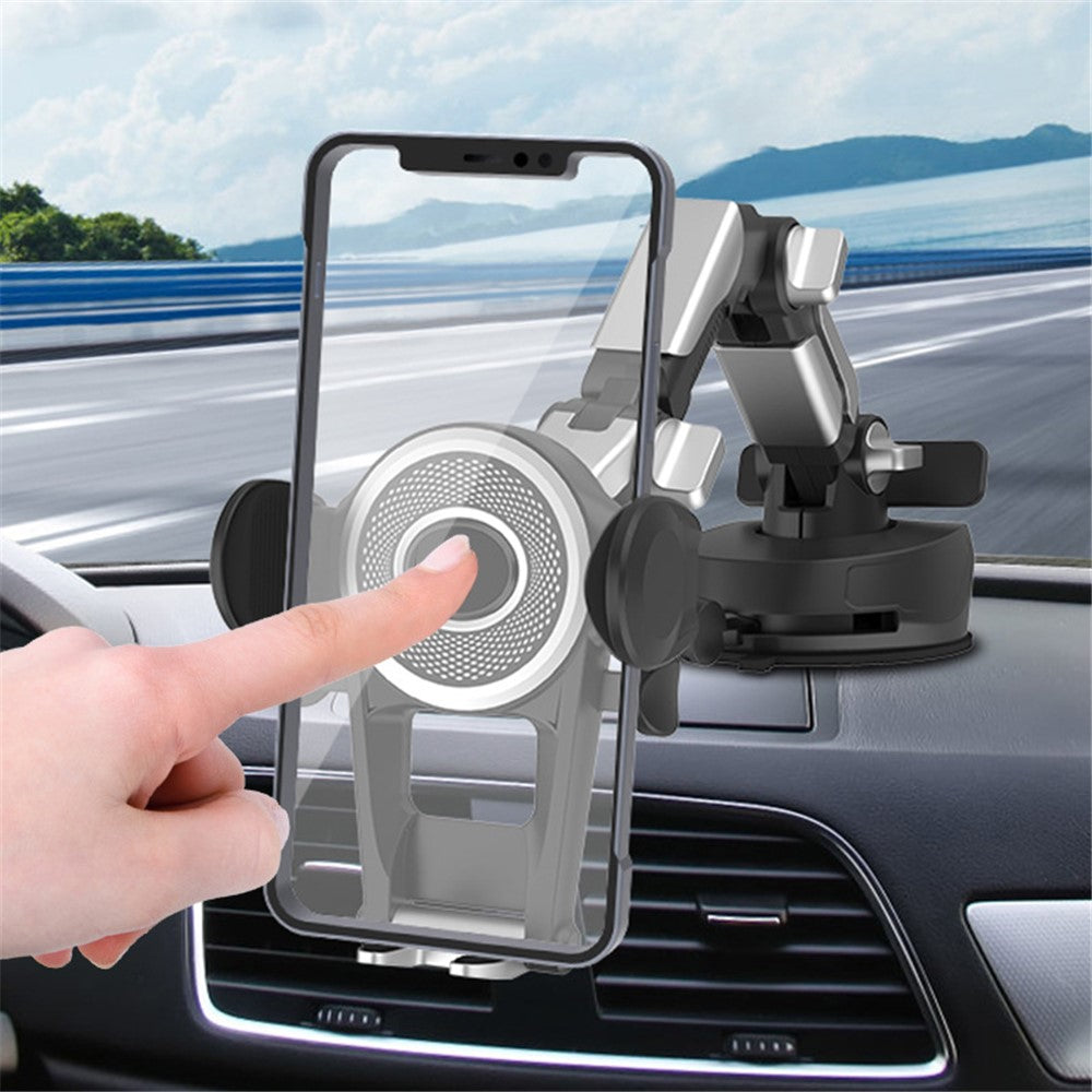 X0666 Multifunction Car Dashboard Phone Holder Adjustable Windshield Cell Phone Mount for Vehicles, Trucks