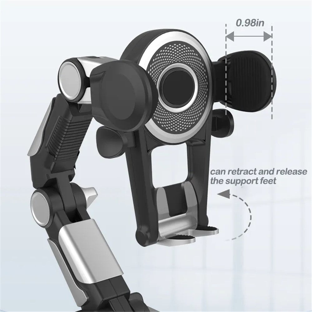 X0666 Multifunction Car Dashboard Phone Holder Adjustable Windshield Cell Phone Mount for Vehicles, Trucks
