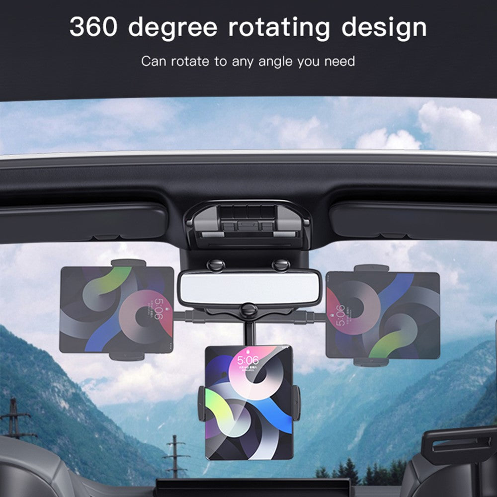 Auto-Handyhalterung für Rückspiegel – 360 Grad drehbar & ABS-Halterung
