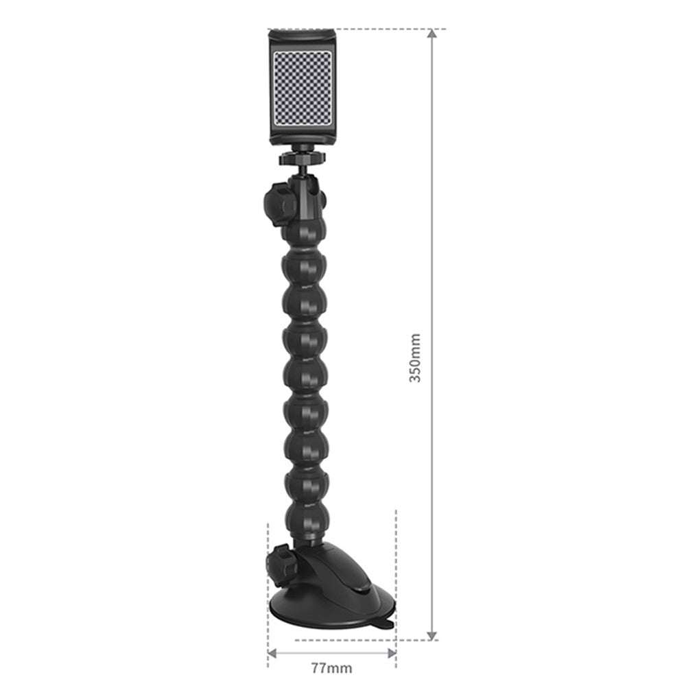 ZY-X2218 Size L Snake Shape Suction Cup Phone Bracket Angle Adjustable Car Phone Holder