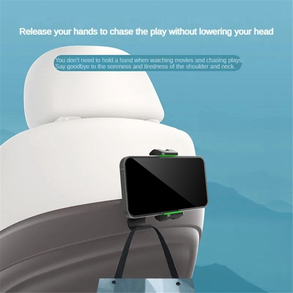 Multi-functional Clip-on Car Back Seat Mobile Phone Holder Bracket Hook Hanger