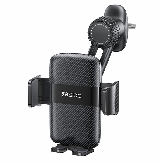 Auto-Handyhalterung – YESIDO C242 Air Vent Phone Holder YESIDO C242 Lüftungsschlitz-Handyhalterung für iPhone 16/16 Plus/16 Pro/16 Pro Max, verstellbare Auto-Handyhalterung mit Haken-Clip