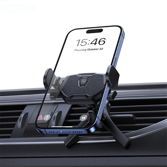 Auto-Handyhalterung – USAMS ZJ077 Mini Car Phone Holder Air Vent Mobile Phone Mount Stand USAMS ZJ077 Mini-Autotelefonhalter mit Lüftungsschlitzen, Handyhalterung für 4,7–6,9 Zoll große Telefone