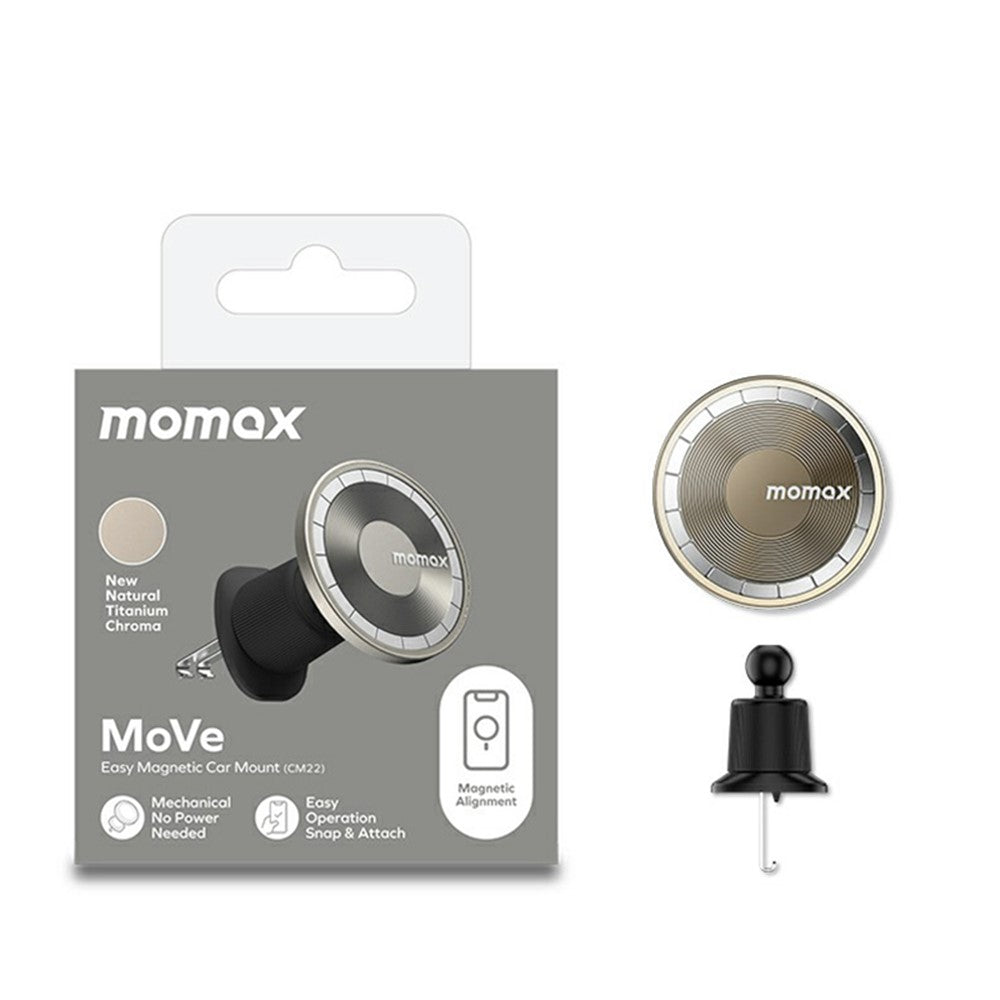 MOMAX CM22 Magnetische Auto-Handyhalterung Für Lüftungsschlitze & Armaturenbrett – Stark & stabil