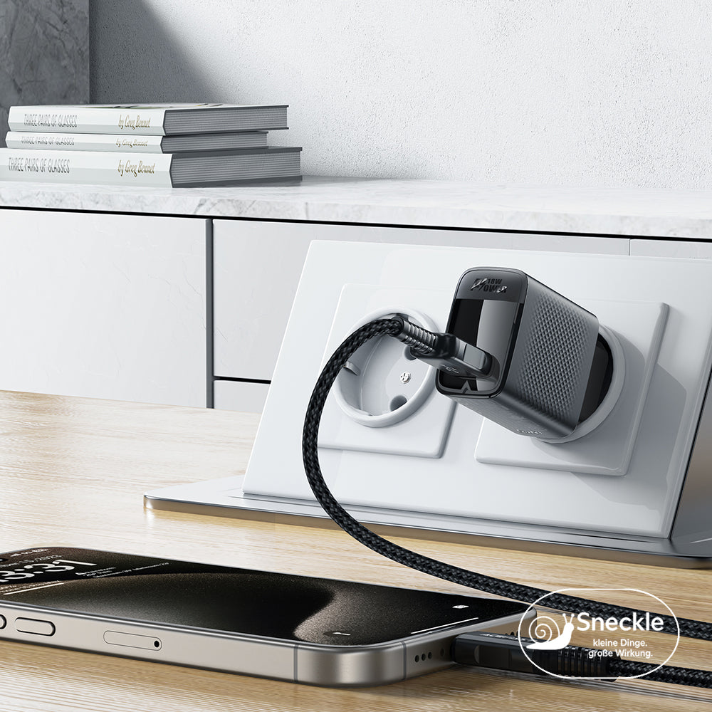 Wandladegerät 18W mit einzelnem USB-A-Anschluss - GaN Technologie