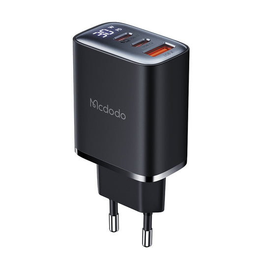 MCDODO CH-2180 Wandladegerät – 3 Ports (2x C & 1x A) & Digitalanzeige, bis zu 30W