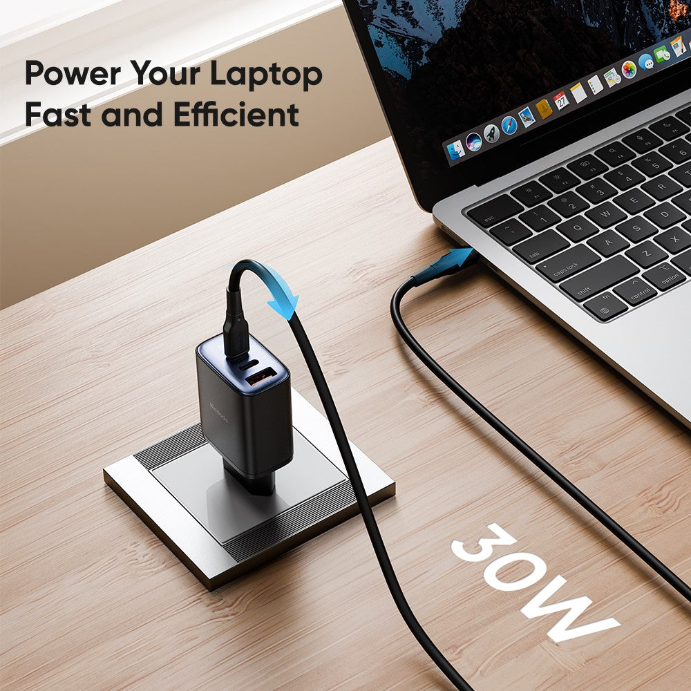 MCDODO CH-2180 Wandladegerät – 3 Ports (2x C & 1x A) & Digitalanzeige, bis zu 30W
