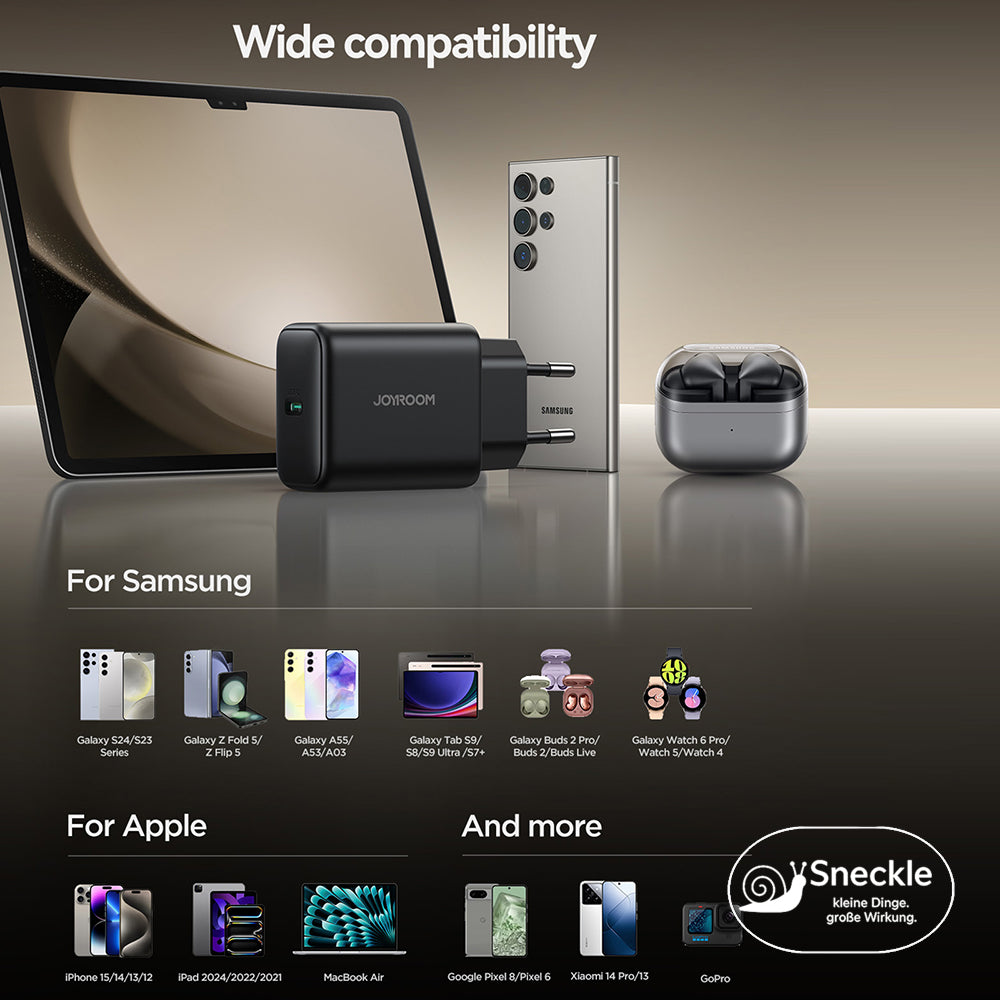 Wandladegerät 45W mit einzelnem USB-C-Port - GaN Technologie