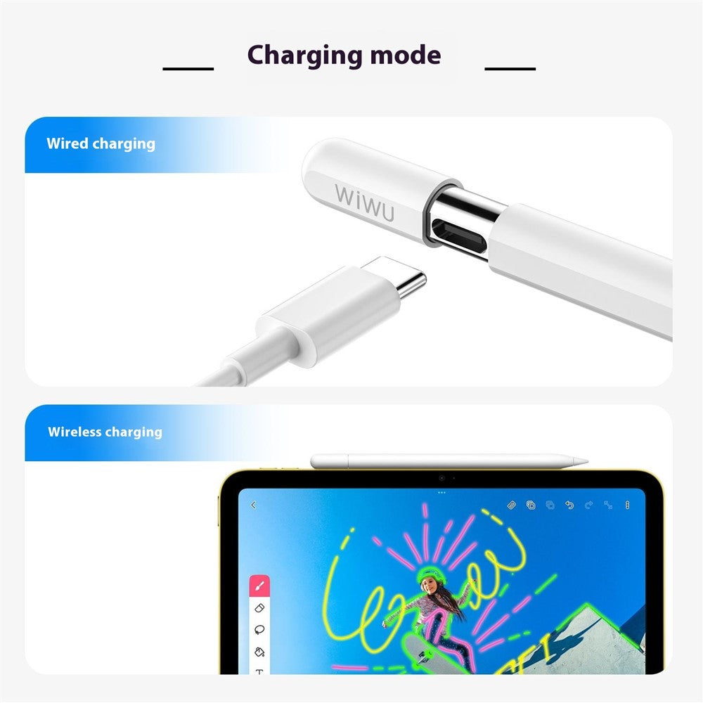 WIWU Pencil A01 Kapazitiver Stift – Für iPad (2018 und neuer), mit Anti-Fehlberührungs- & Neigungssensor