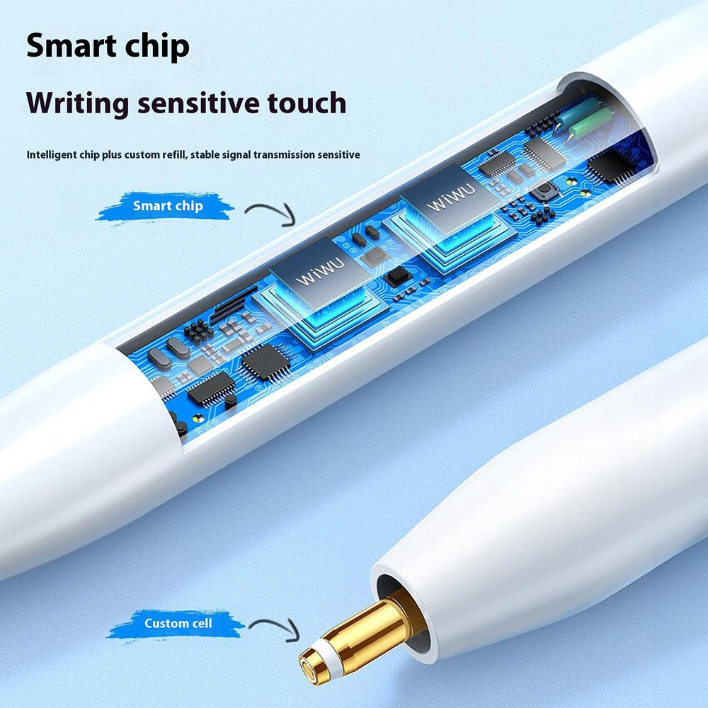 WIWU Pencil A01 Kapazitiver Stift – Für iPad (2018 und neuer), mit Anti-Fehlberührungs- & Neigungssensor