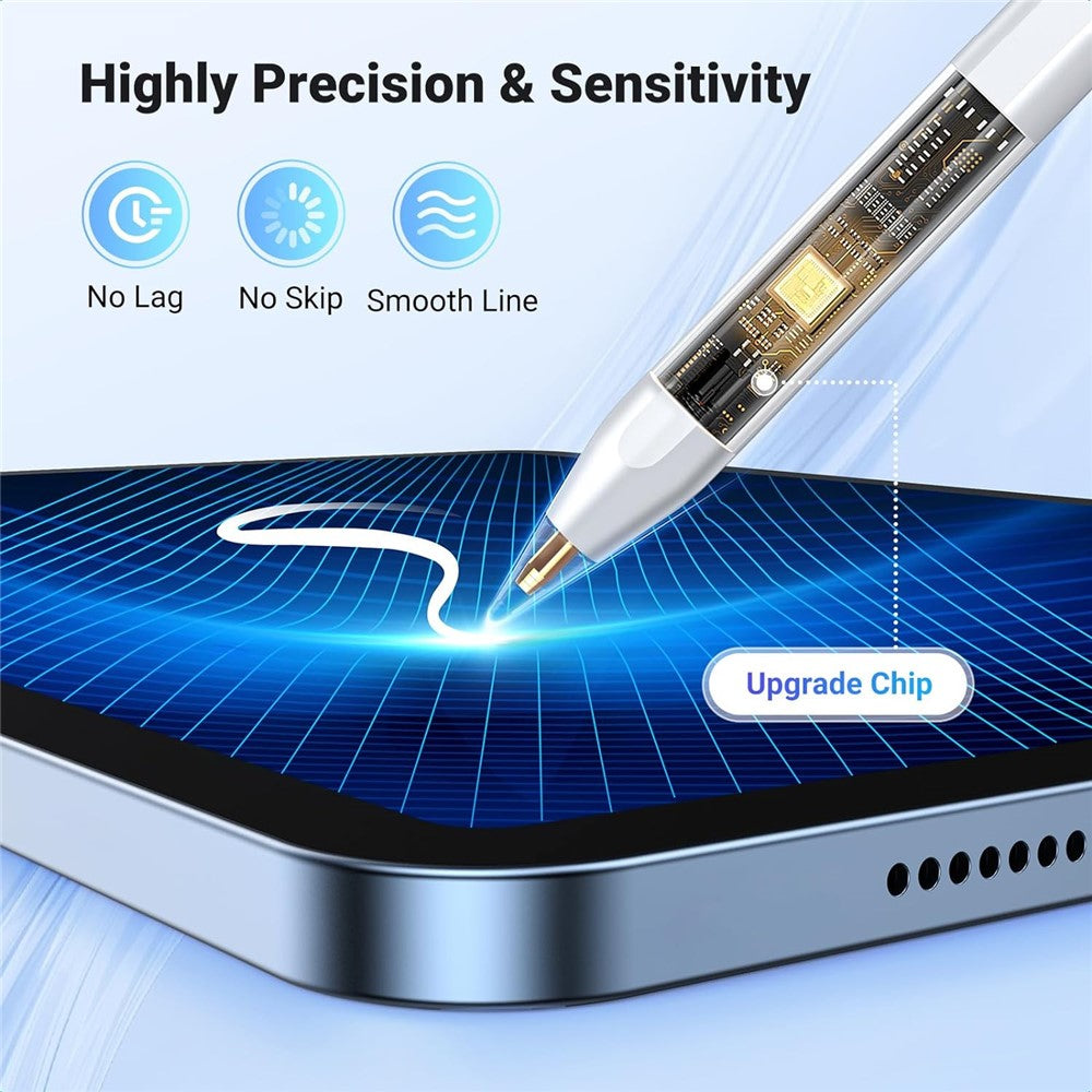 UGREEN Aktiver Stift – Aus Aluminiumlegierung, mit präziser Touch-Steuerung, 1,5 mm POM-Spitze, für iPad 6 / 7 / 8 / 9 / 10