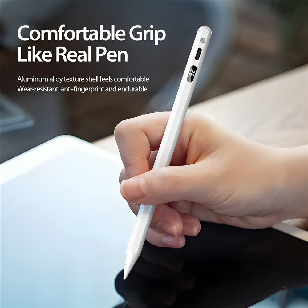 DUX DUCIS SP-06 Aktiver Stift – Für iPad, mit Display, Neigungserkennung & Handballenerkennung (Palm Rejection), Ersatzspitze