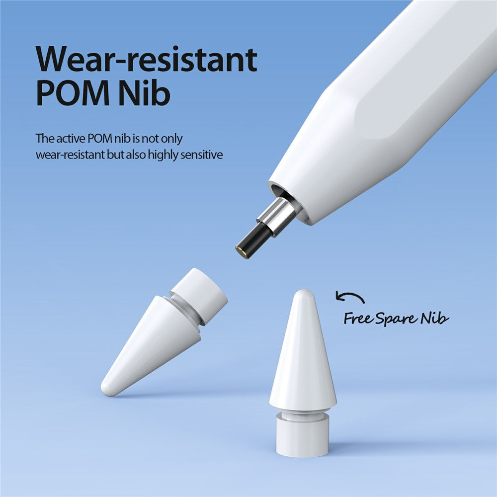 DUX DUCIS SP-06 Aktiver Stift – Für iPad, mit Display, Neigungserkennung & Handballenerkennung (Palm Rejection), Ersatzspitze