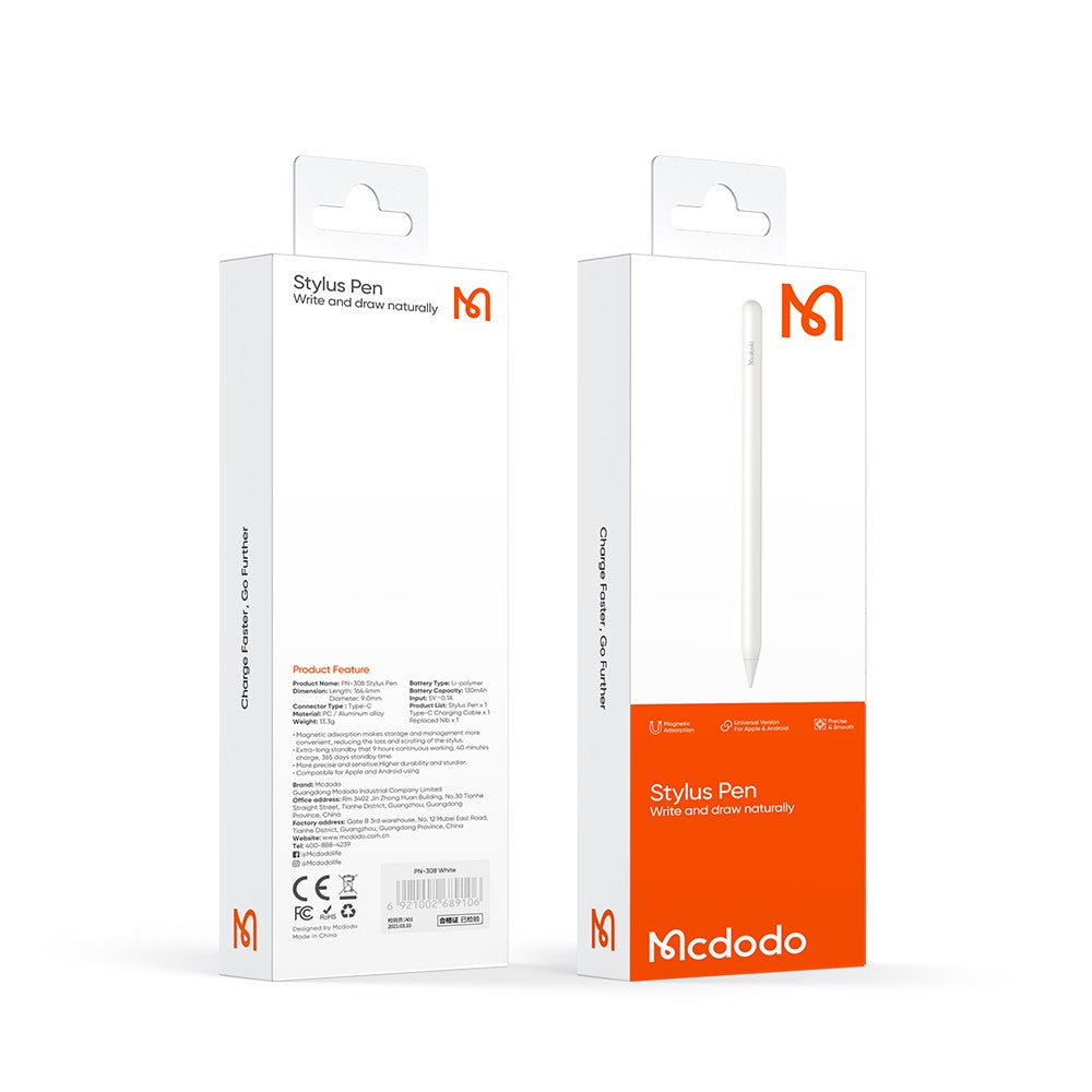 MCDODO PN-3080 MDD Aktiver kapazitiver Stift – Schreib- & Zeichnenwerkzeug