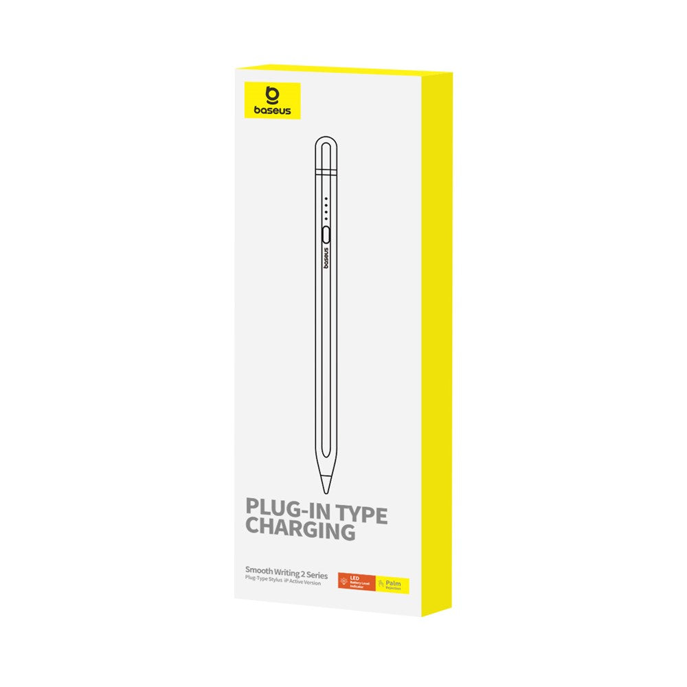 BASEUS Smooth Writing 2 Series Aktiver Stift – Mit Plug-In Type Ladefunktion & Handballenerkennung (Palm Rejection), iP Active Version