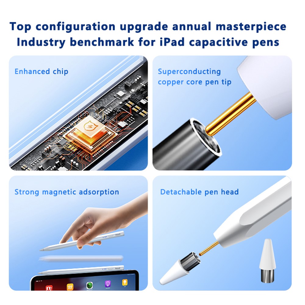 LENOVO Thinkplus BP18 Magnetischer kapazitiver Stift – Für Android- & iOS-Tablets